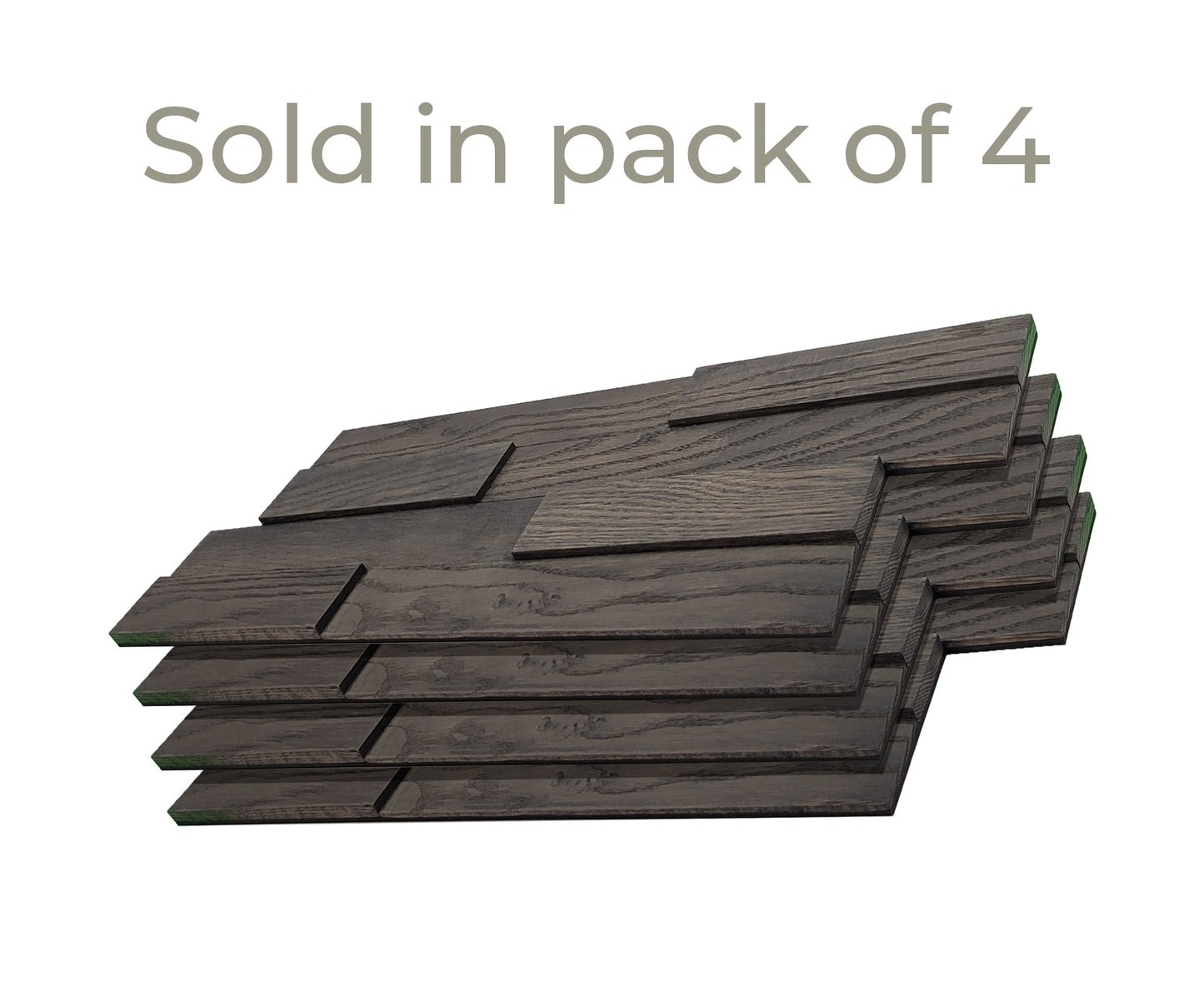 8"x18" 3D Natural Red Oak Wooden Brick Wall Panel in 6 Different colors
