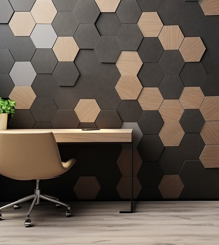 Hexagon Wall Panel 3D Modular Wall Panel, DIY Wall Tiles Easy to Install With Multiple Colour Options