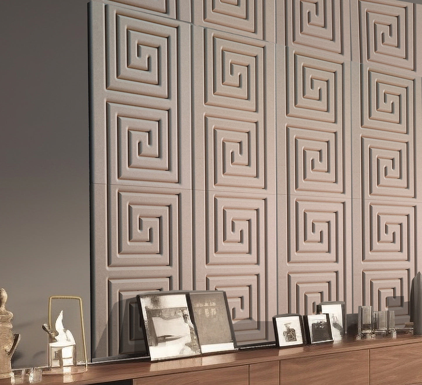 Rectangular 3D MDF Wall Panel, DIY Wooden Wall Tiles, Seamless Pattern With Easy Installation Wall Décor for Living Rooms and Bedrooms