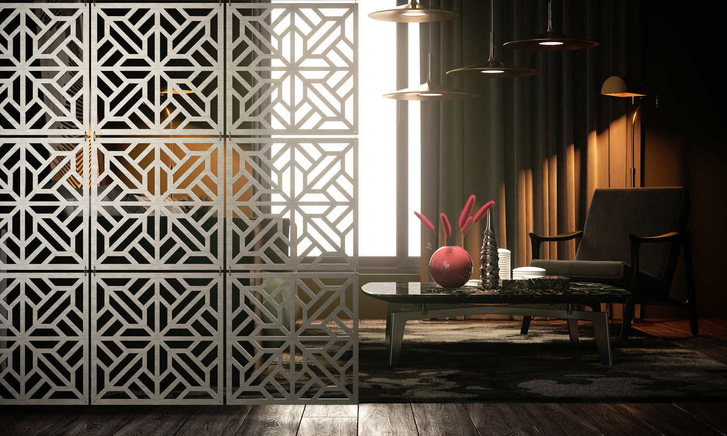 Privacy screen | Floating partition | Room divider | Hanging Panels