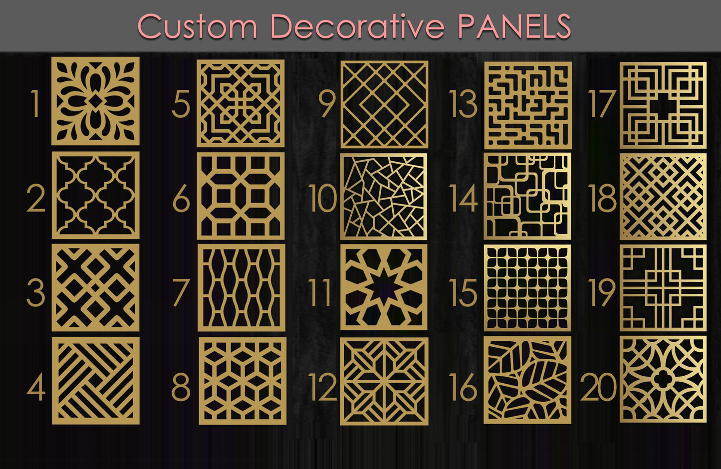 Privacy screen | Floating partition | Room divider | Hanging Panels