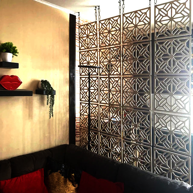 Privacy screen | Floating partition | Room divider | Hanging Panels