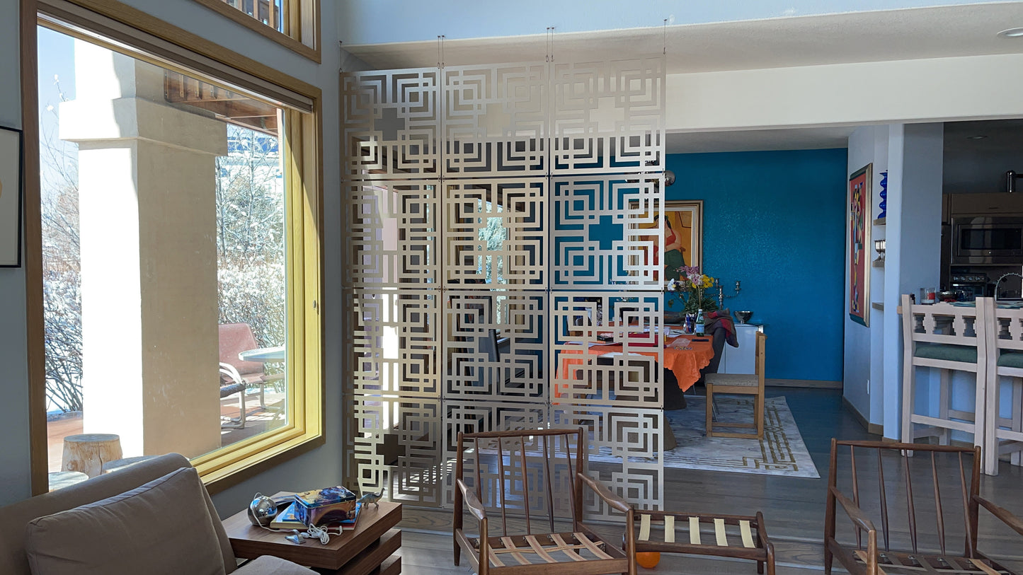 Privacy screen | Floating partition | Room divider | Hanging Panels
