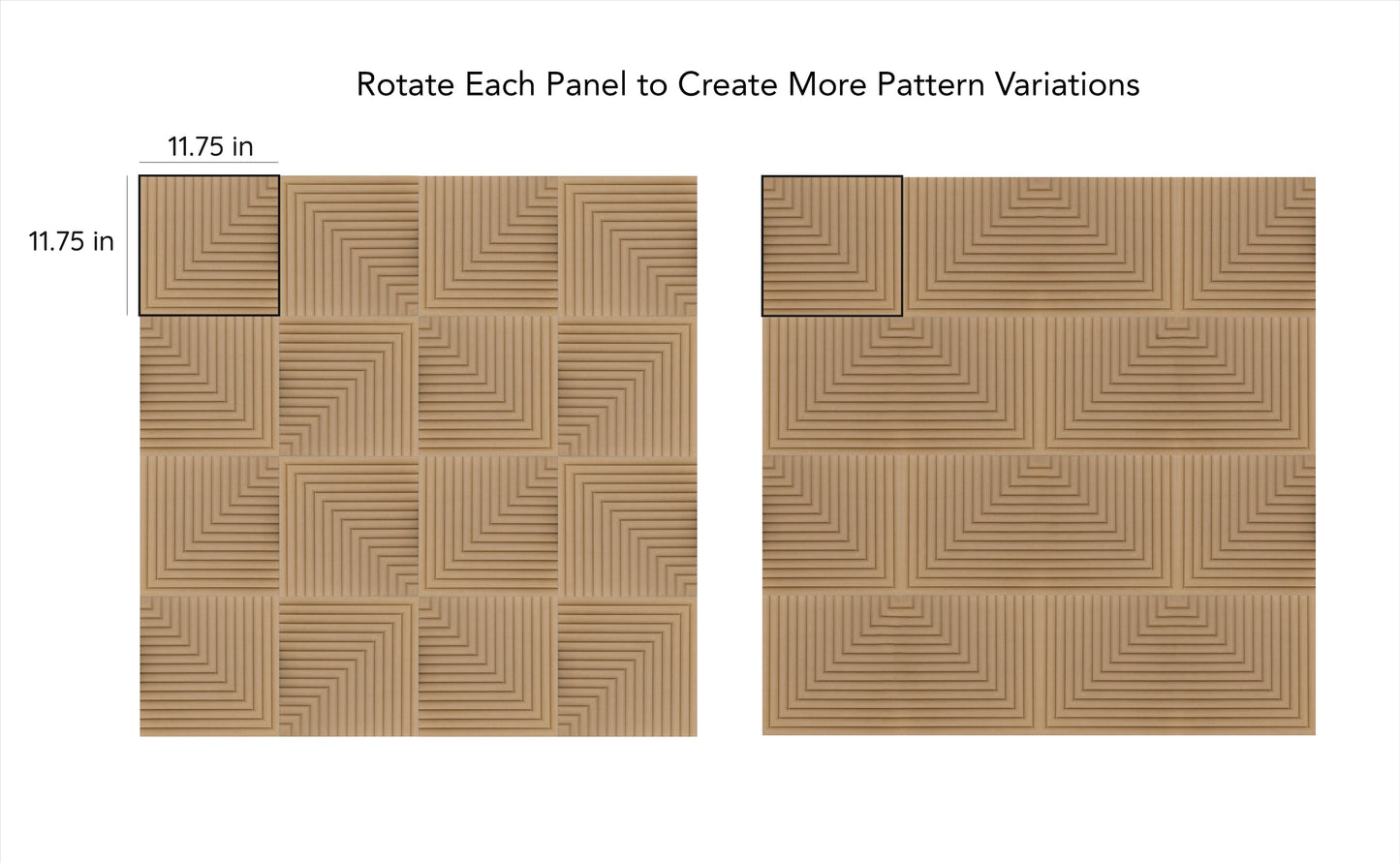 3D MDF Wall Panel, DIY Wooden Wall Tiles, Seamless Pattern With Easy Installation Wall Décor for Living Rooms and Bedrooms