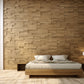 8"x18"  3D Natural Red Oak Wooden Brick Wall Panel in 6 Different colors