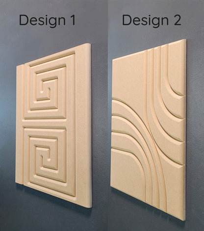 Rectangular 3D MDF Wall Panel, DIY Wooden Wall Tiles, Seamless Pattern –  ZDSshop