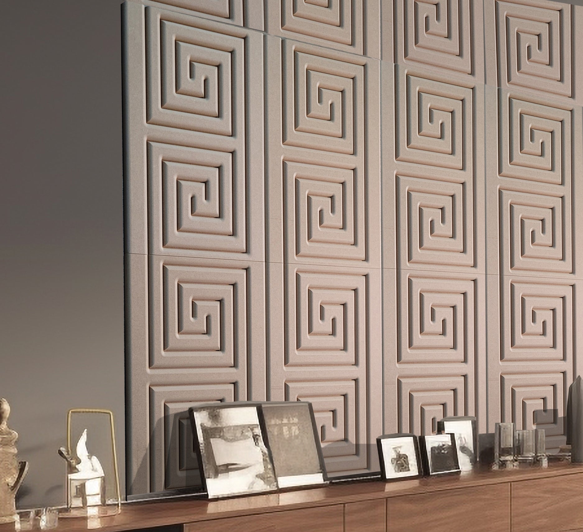 Rectangular 3D MDF Wall Panel, DIY Wooden Wall Tiles, Seamless Pattern ...